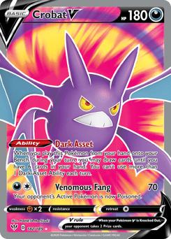 Crobat V #182 from Darkness Ablaze