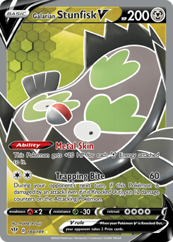 Galarian Stunfisk V #184 from Darkness Ablaze