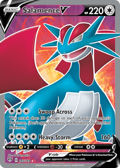 Salamence V #185 from Darkness Ablaze
