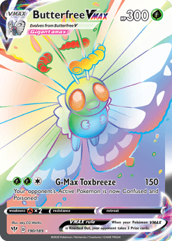 Butterfree VMAX #190 from Darkness Ablaze