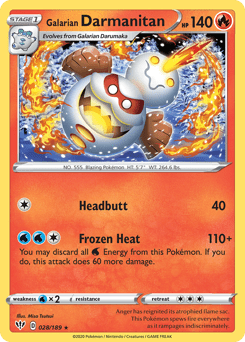 Galarian Darmanitan #28 from Darkness Ablaze