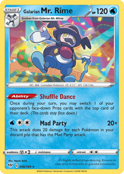Galarian Mr. Rime #36 from Darkness Ablaze