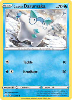 Galarian Darumaka #43 from Darkness Ablaze