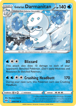 Galarian Darmanitan #44 from Darkness Ablaze