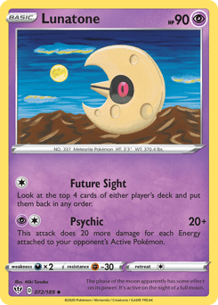 Lunatone #72 from Darkness Ablaze