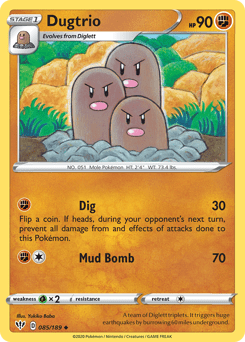 Dugtrio #85 from Darkness Ablaze