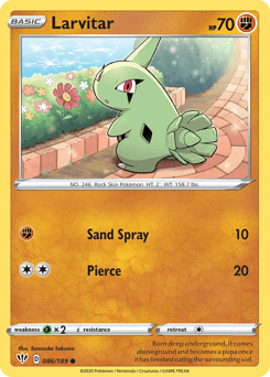 Larvitar #86 from Darkness Ablaze