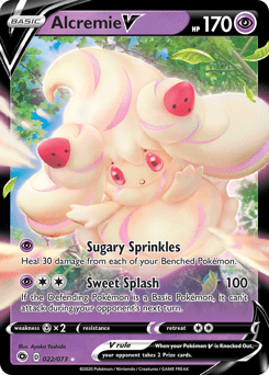 Alcremie V #22 from Champion's Path