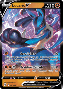 Lucario V #27 from Champion's Path