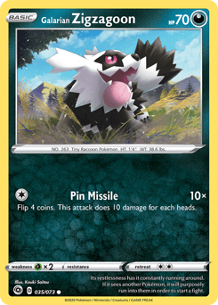 Galarian Zigzagoon #35 from Champion's Path
