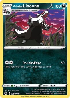 Galarian Linoone #36 from Champion's Path