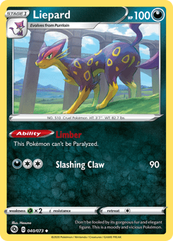 Liepard #40 from Champion's Path