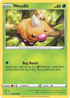 Weedle #1 from Vivid Voltage