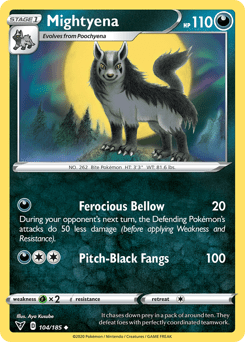 Mightyena #104 from Vivid Voltage