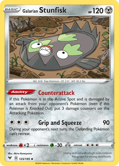 Galarian Stunfisk #125 from Vivid Voltage