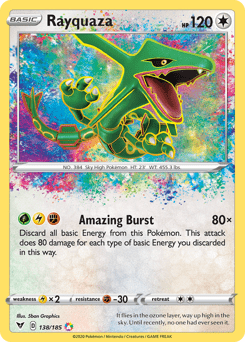Rayquaza #138 from Vivid Voltage