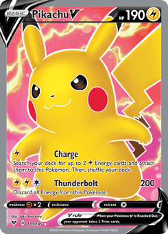 Pikachu V #170 from Vivid Voltage