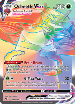 Orbeetle VMAX #186 from Vivid Voltage