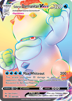 Galarian Darmanitan VMAX #187 from Vivid Voltage