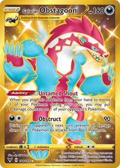 Galarian Obstagoon #198 from Vivid Voltage