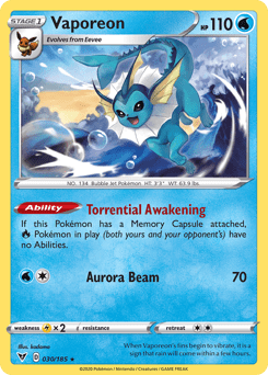 Vaporeon #30 from Vivid Voltage