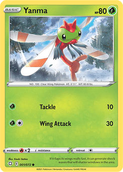 Yanma #1 from Shining Fates