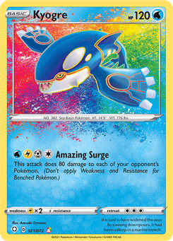 Kyogre #21 from Shining Fates
