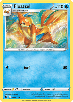Floatzel #23 from Shining Fates