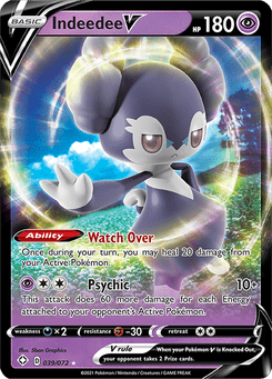 Indeedee V #39 from Shining Fates