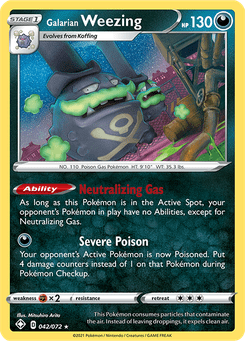 Galarian Weezing #42 from Shining Fates