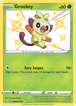 Grookey #SV4 from SF: Shiny Vault