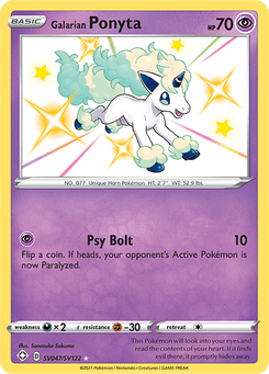 Galarian Ponyta #SV47 from SF: Shiny Vault