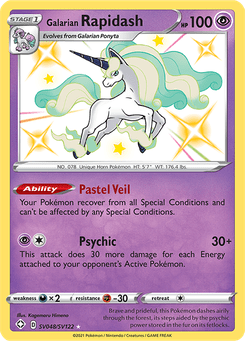 Galarian Rapidash #SV48 from SF: Shiny Vault