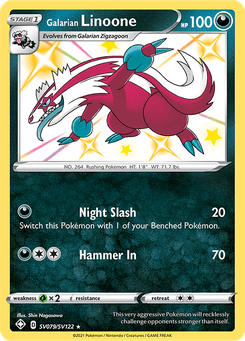 Galarian Linoone #SV79 from SF: Shiny Vault