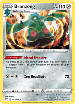Bronzong #102 from Battle Styles