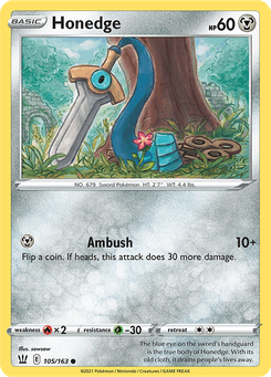 Honedge #105 from Battle Styles