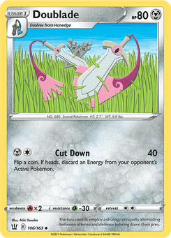 Doublade #106 from Battle Styles