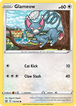 Glameow #115 from Battle Styles