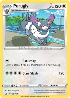 Purugly #116 from Battle Styles