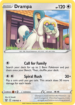 Drampa #119 from Battle Styles