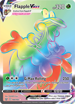 Flapple VMAX #164 from Battle Styles