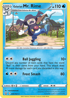 Galarian Mr. Rime #35 from Battle Styles