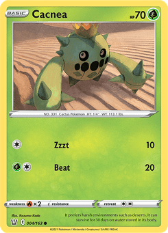 Cacnea #4 from Battle Styles
