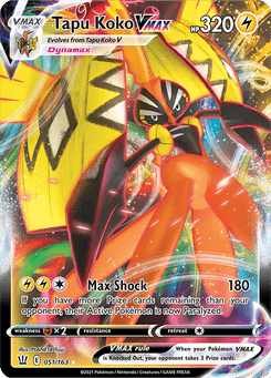 Tapu Koko VMAX #51 from Battle Styles
