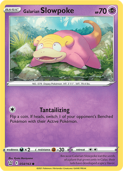 Galarian Slowpoke #54 from Battle Styles