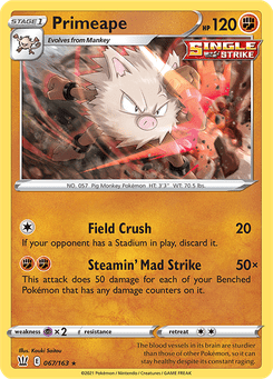 Primeape #67 from Battle Styles