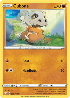 Cubone #69 from Battle Styles