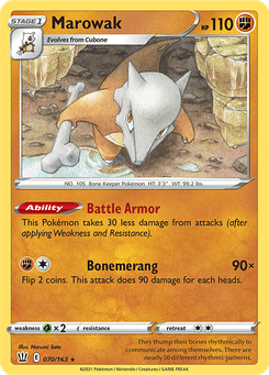 Marowak #70 from Battle Styles