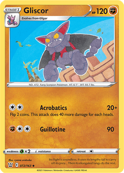 Gliscor #72 from Battle Styles