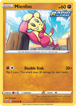Mienfoo #76 from Battle Styles
